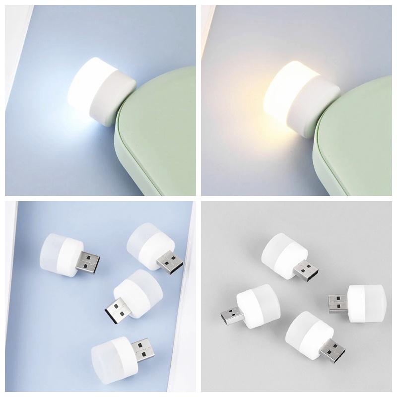 Đèn LED Đọc Sách Bảo Vệ Mắt Sạc Cổng Usb Hình Tròn Nhỏ Gọn