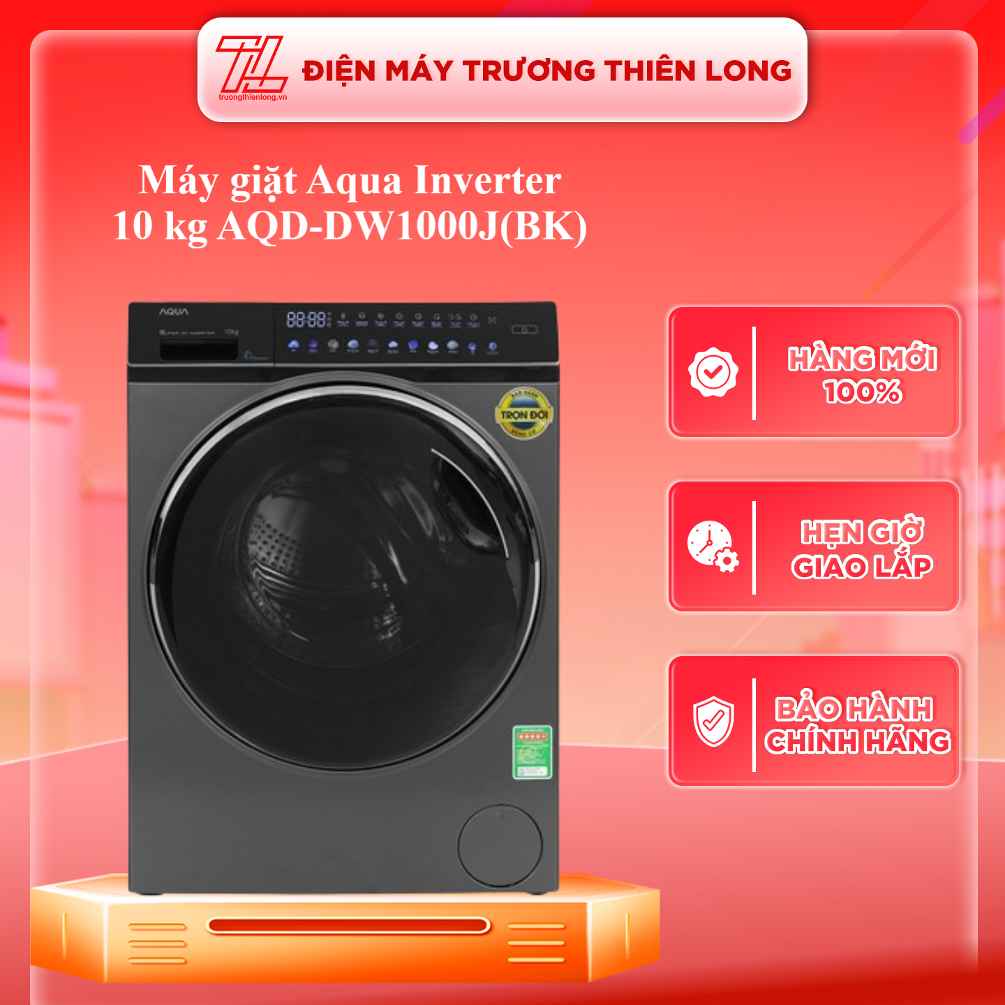 AQD-DW1000J(BK) - Máy giặt Aqua Inverter 10 kg AQD-DW1000J(BK) - Hàng Chính Hãng - Chỉ Giao Hồ Chí Minh