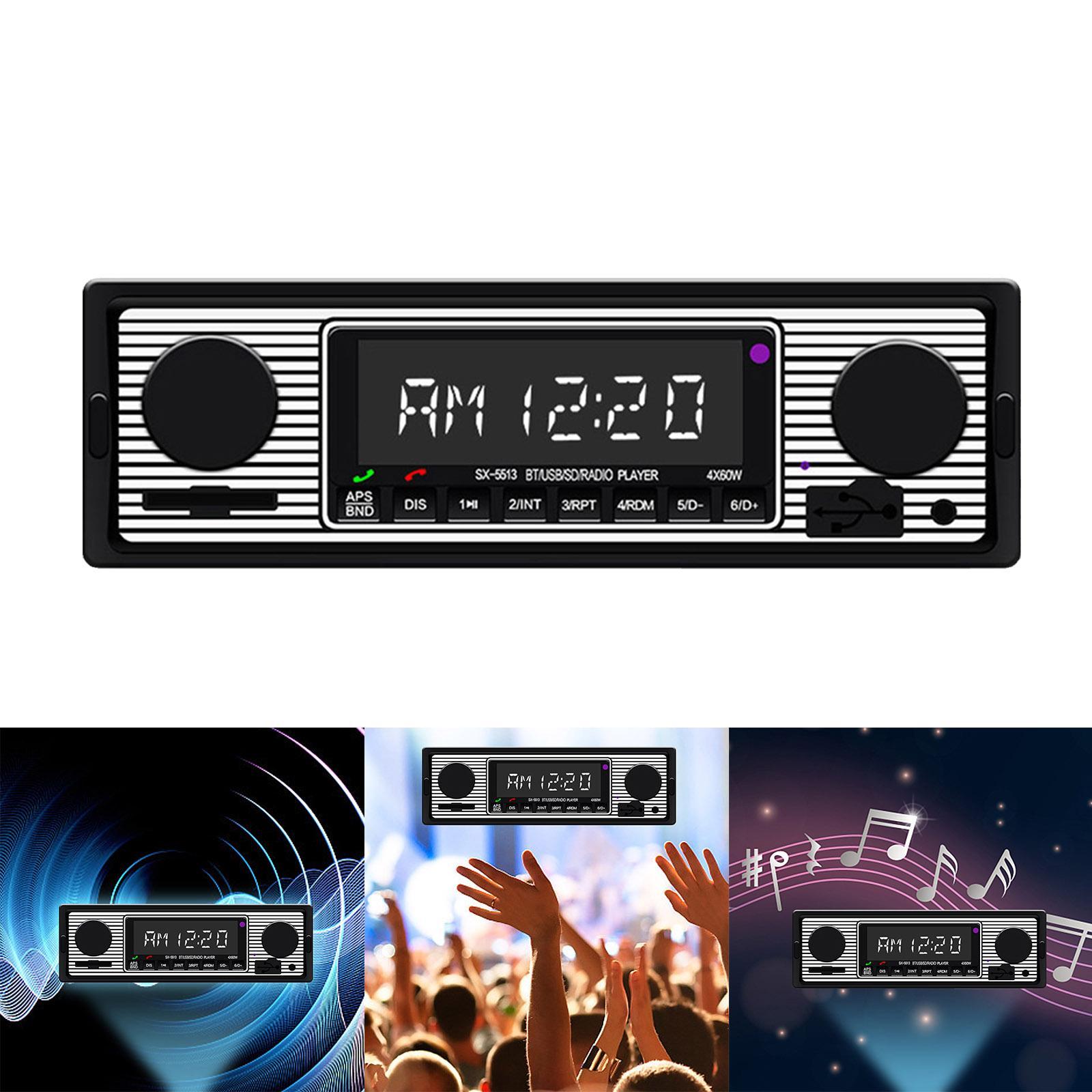 1 Din Digital Media Advanced Bluetooth Car Stereo Receiver w/AUX Audio