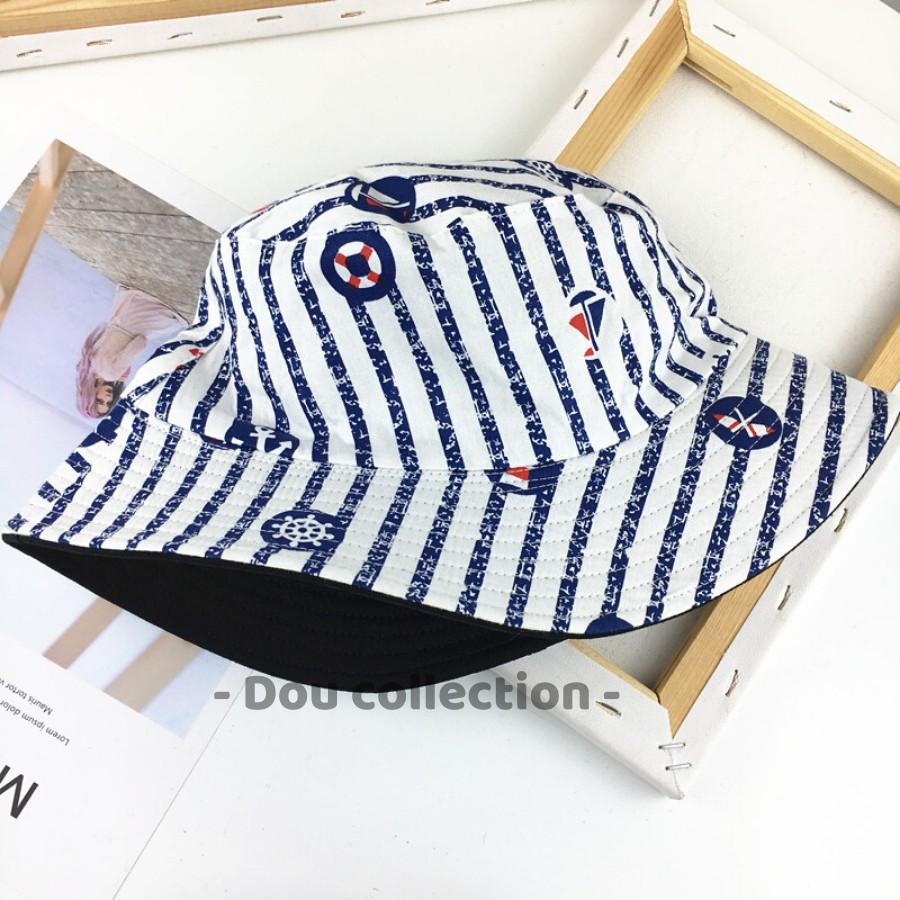Mũ Nón Bucket Vành Ngắn Hai Mặt Cao Cấp Họa Tiết Hottrend Thời Trang Thu Đông - Mã NV023