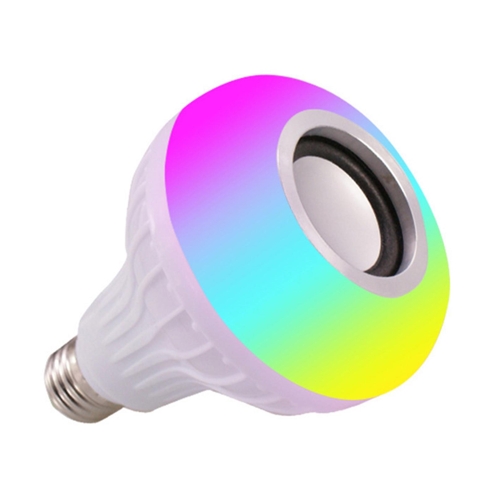 Bóng đèn âm nhạc thông minh LED E27, thay đổi 13 màu sắc, điều khiển từ xa, 4 chế độ, bluetooth 4.0