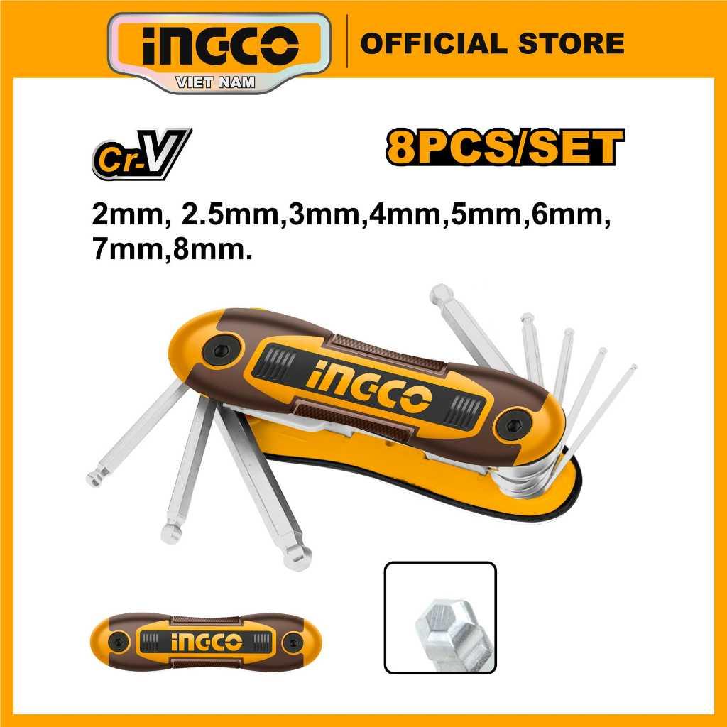 Bộ 8 chìa lục đầu tròn INGCO HHK14082