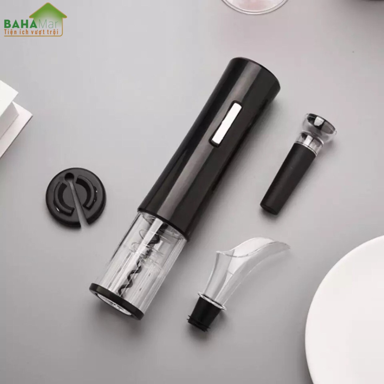 BỘ DỤNG CỤ MỞ VANG BẰNG ĐIỆN - MỞ NÚT CHAI HÚT CHÂN KHÔNG ĐẢM BẢO BAHAMAR Mở nhanh trong vài giây là ngoài sức tưởng tượng với hệ thống điện Áp dụn
