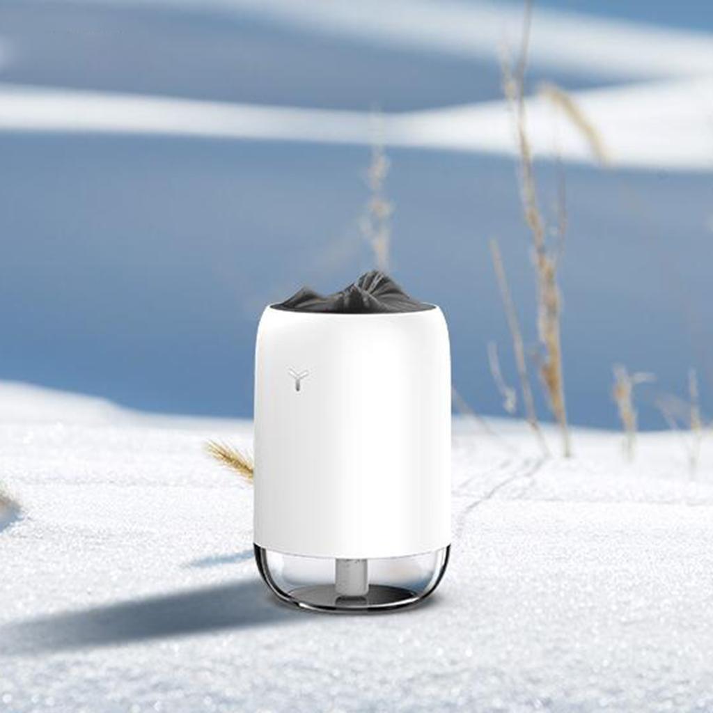Essential Oil Diffuser LED Night Lamp Mini for Home Spa Car Office White