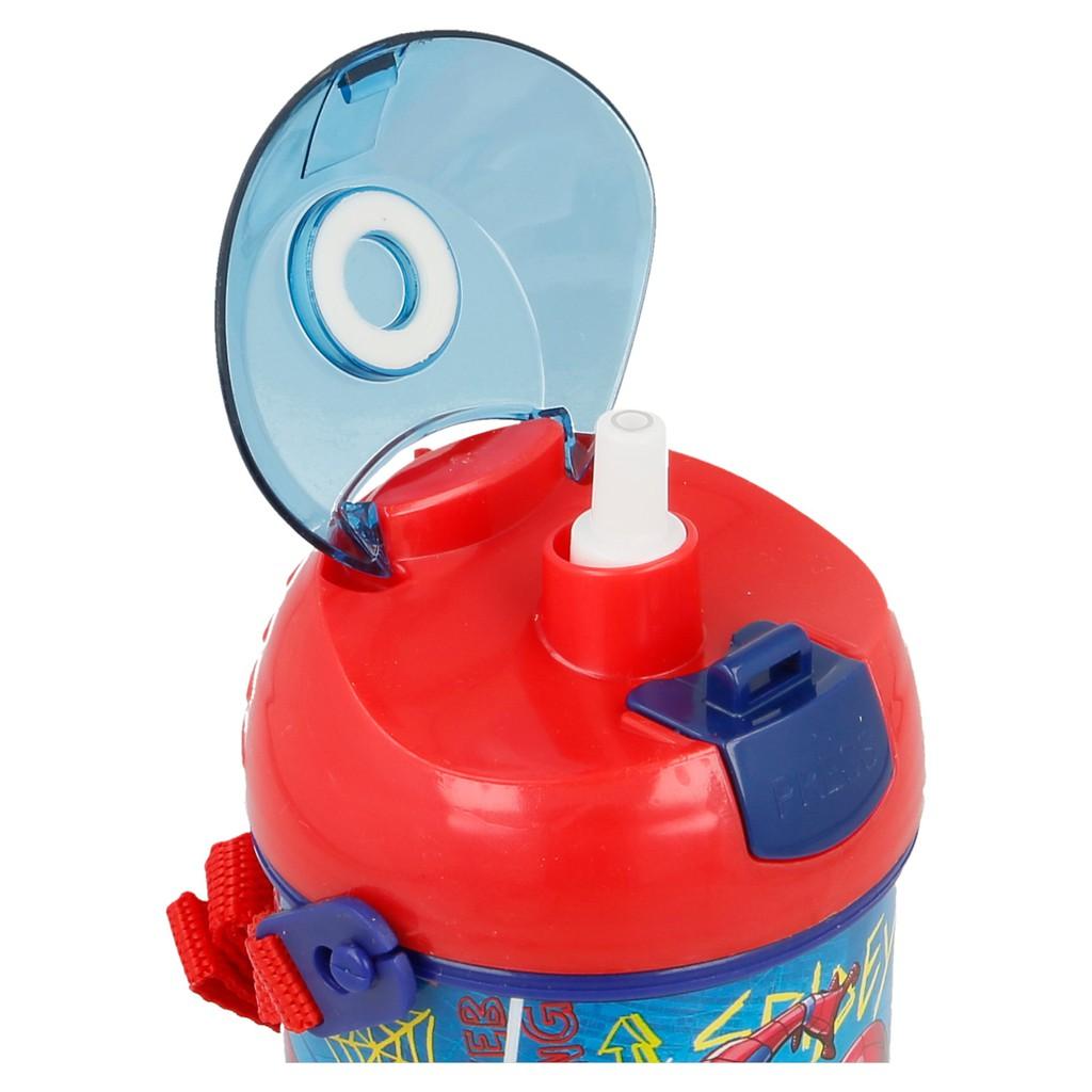 Combo SieuKid Gồm Bát, Đĩa Và Bình Nước Pop Up Canteen Spider-Man Graffiti 450ml Chính Hãng