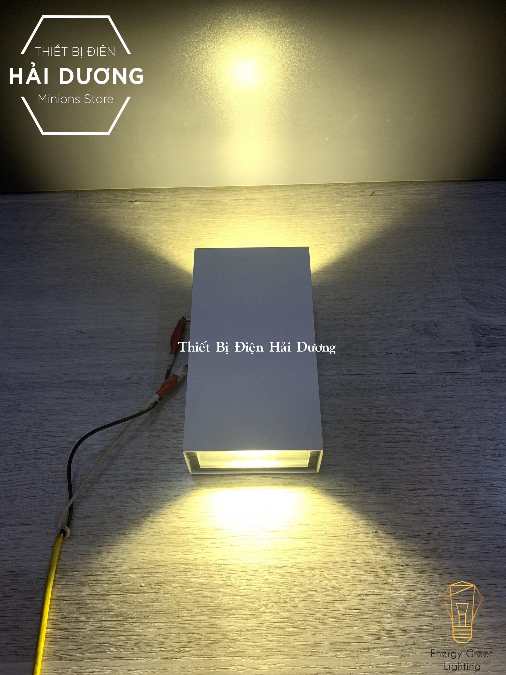 Đèn Tường Led Lonstar Hình Chữ Nhật Chống Nước 8132 - 2 Đầu Chiếu Sáng - Công Suất 10w - Decor Trang Trí