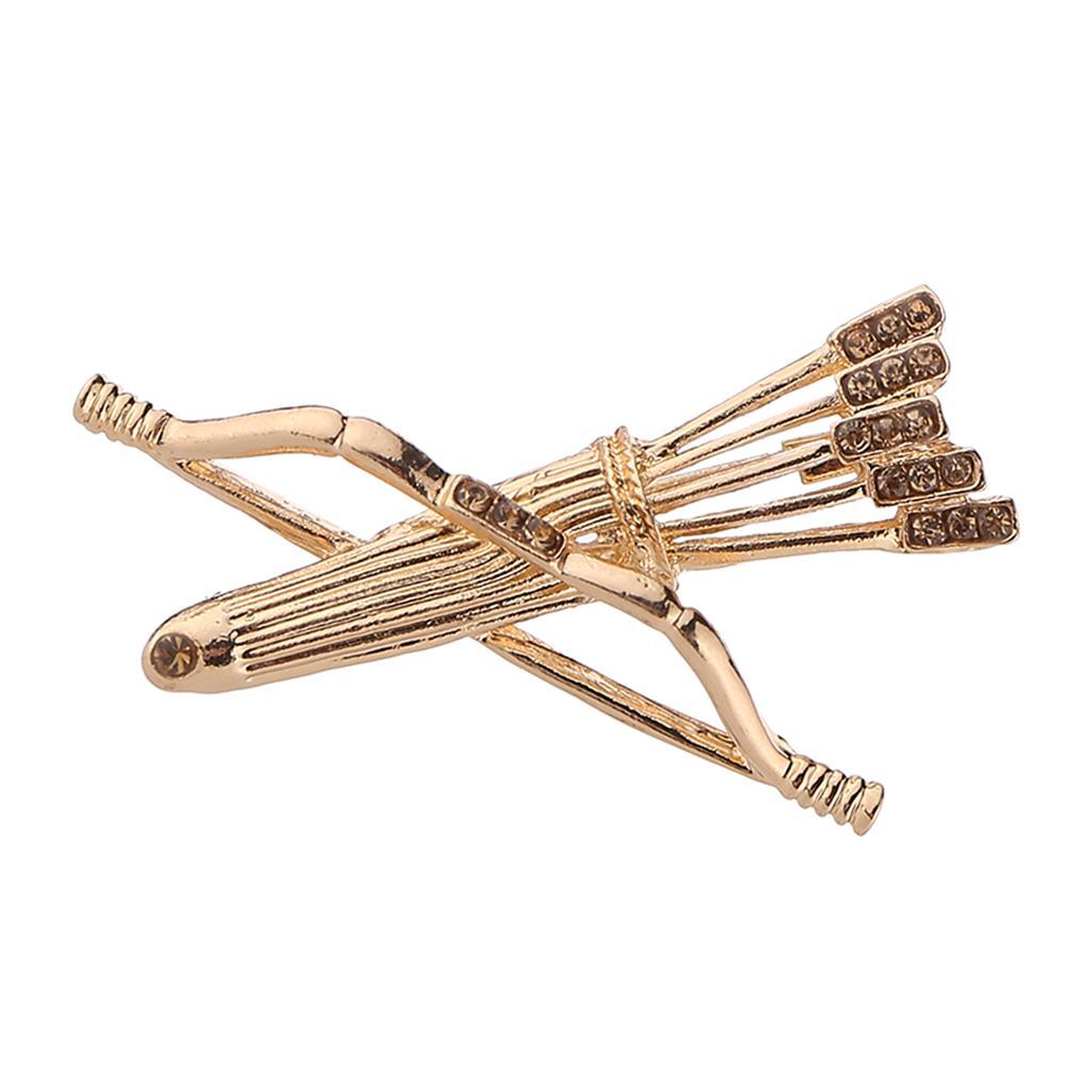 Creative Metal Bow and Brooches Clothes Lapel Pin Badge Collar Clips