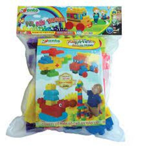Bộ Đồ Chơi Xếp Hình Bé Vui Đến Trường 48 Chi Tiết Cho Bé Lắp Ghép, Phát Triển Tư Duy Logic