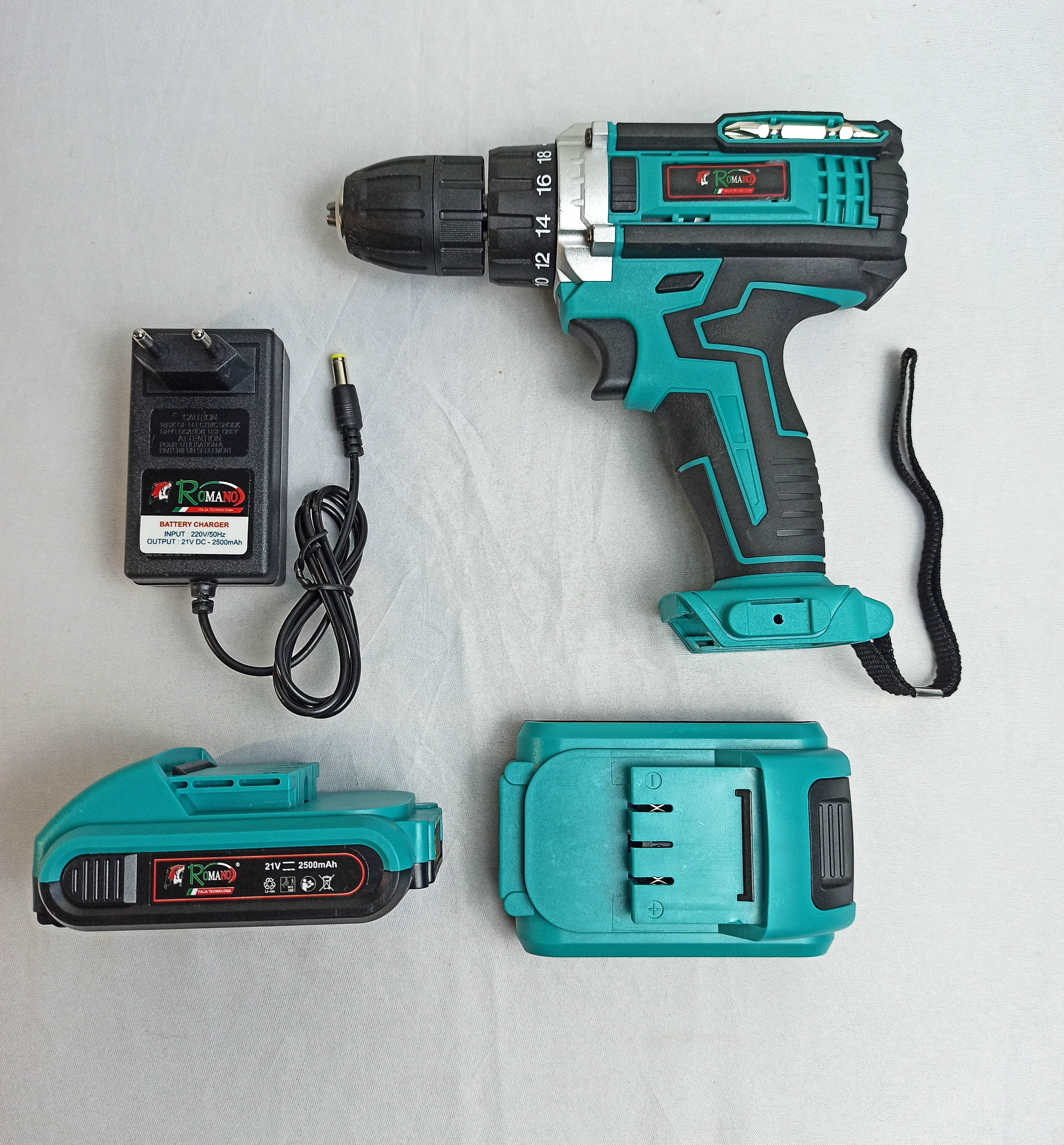 Máy khoan pin 2 tốc độ 21V ROMANO RKP2101 chính hãng