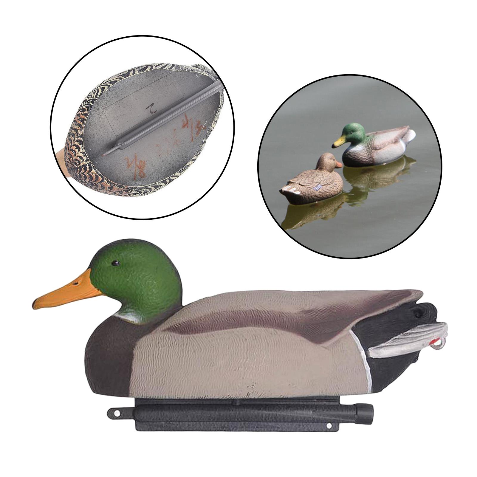 Lifelike Outdoor Hunting Floating Wild Mallard Duck Decoy Garden Lawn Yarn Decor
