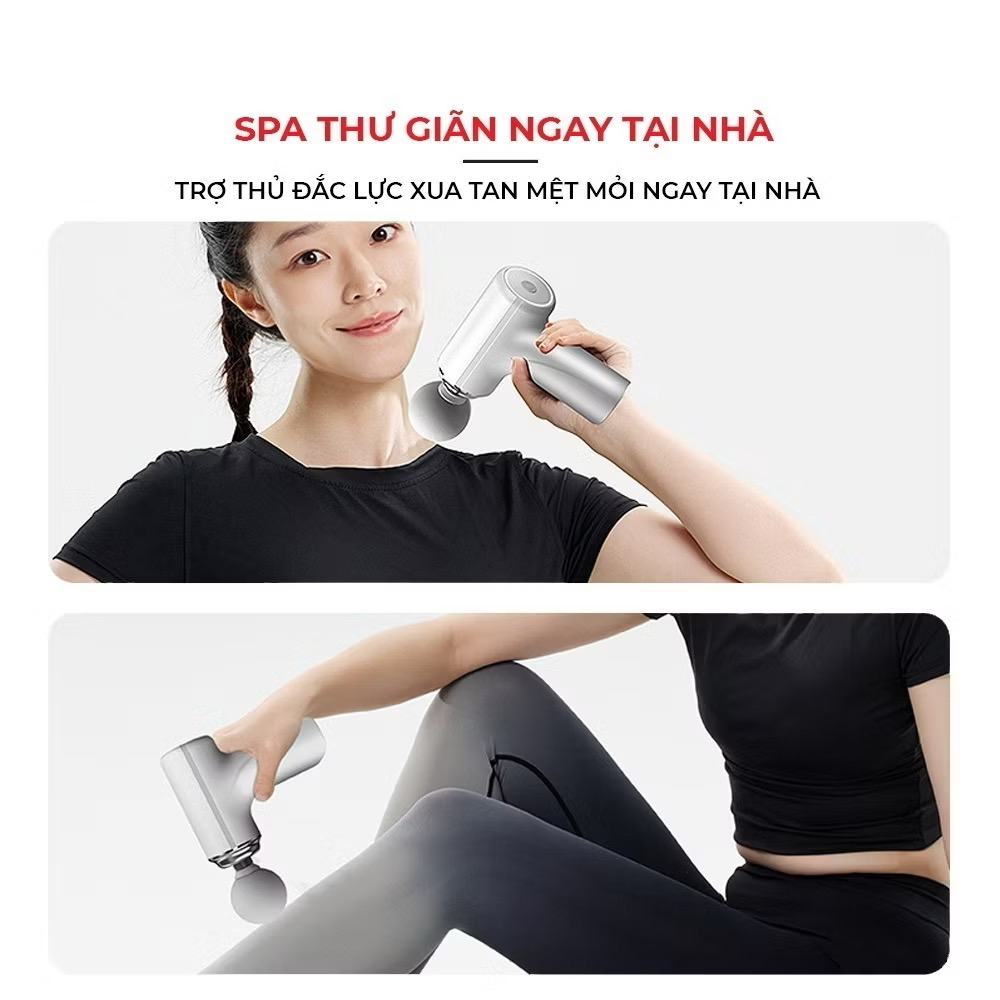 [LOẠI 1 PIN KHỎE] Máy massage cầm tay, máy massage cổ vai gáy 6 Cấp Độ Chuyên Sâu Đa Năng Bảo Hành 12 Tháng