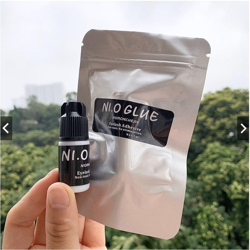 Keo nối mi không cay Nio glue monchery (5ml), khô chậm dành cho người mới học nối, có thể tự nối được