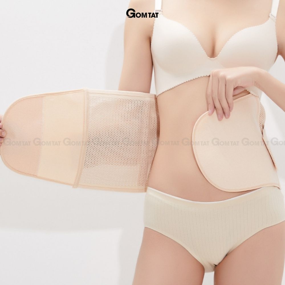 Đai nịt bụng chống cuộn sau sinh, gen nịt bụng dán định hình giãm mỡ eo thon có lỗ thông hơi - DAINITBUNG - V03