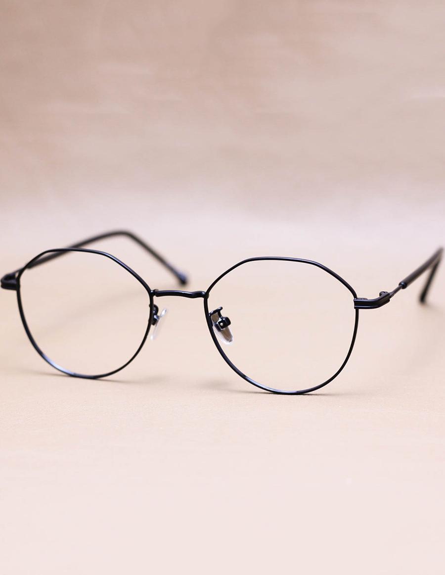 Gọng Kính Cận Tròn Ngố Cách Điệu Unisex, Hợp Kim Thanh Mảnh G1482