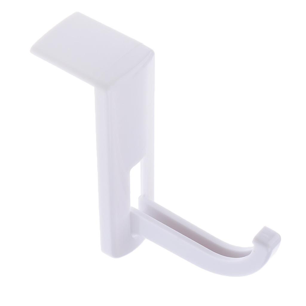 Headphone Headset Hanger Hook with Tape Sticker for Desk PC Display Black