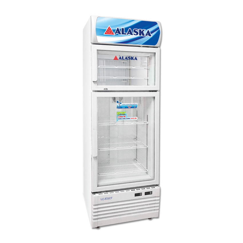 TỦ ĐÔNG MÁT ĐỨNG 2 CỬA ALASKA 500/425 LÍT LC-833CF (HÀNG CHÍNH HÃNG) (CHỈ GIAO HCM)