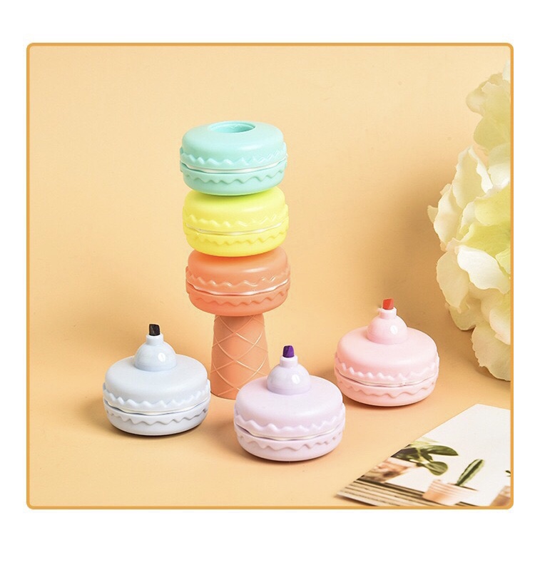 Bút nhớ highlighter 6 màu bỏ túi mẫu macaron và bóng