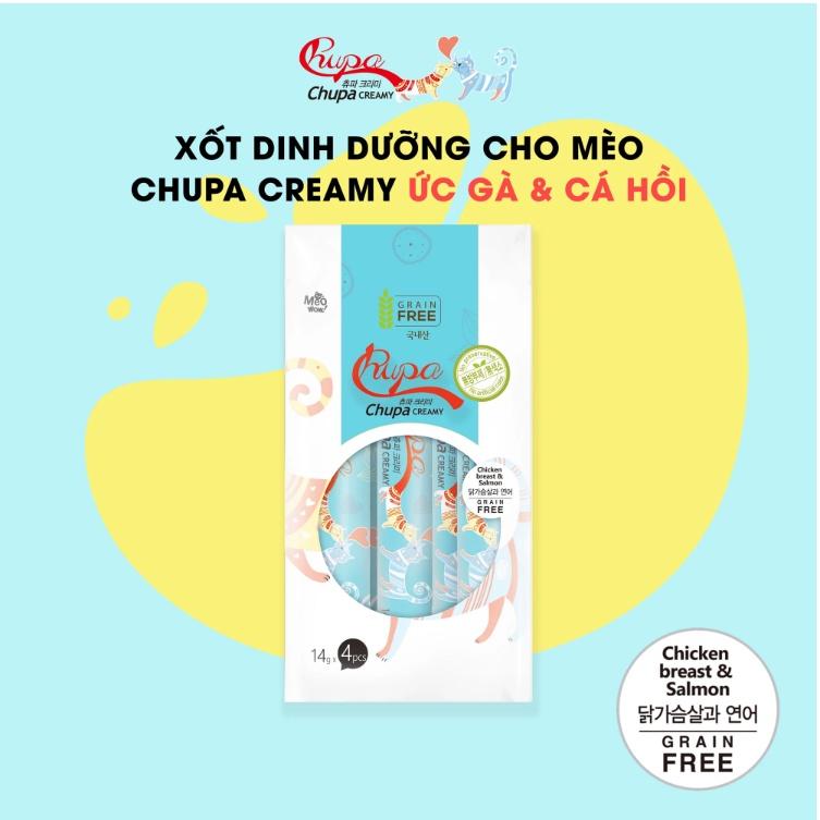 Xốt thịt thật cho mèo Chupa Creamy 56g