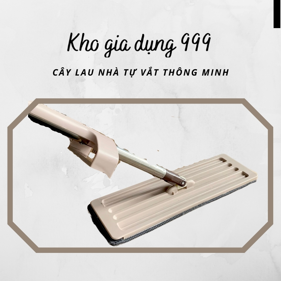 Cây lau nhà tự vắt thông minh tặng 1 bông lau [ tổng 2 bông lau ]