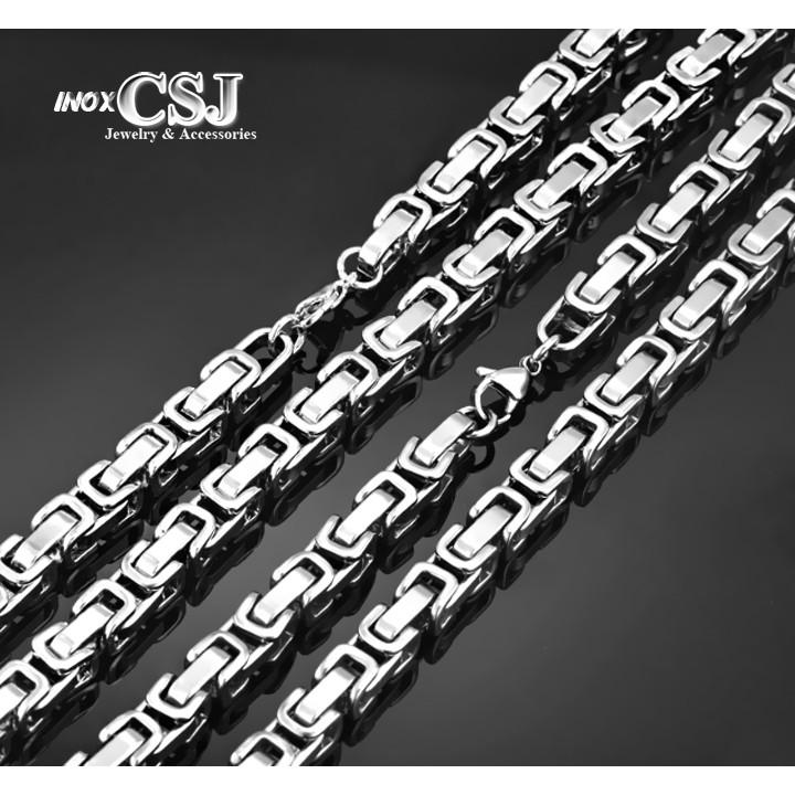 DÂY CHUYỀN NAM INOX 8MM KHÔNG ĐEN