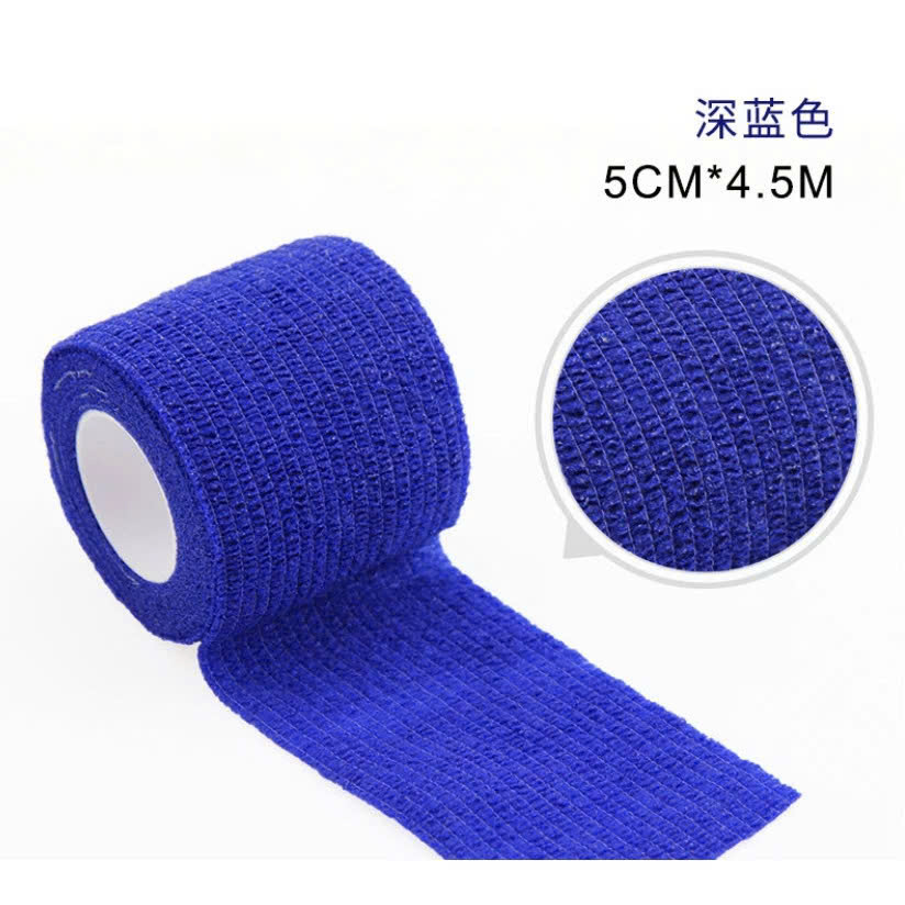 Combo 2 Cuộn Băng Cuốn Tự Dính, Băng Cuốn Cao Su Non, Băng Keo Thể Thao Chống Chấn Thương (Kích thước 5cm*4.5m), Băng keo thể thao đá bóng, băng cuốn thể thao vải tự dính, băng quấn y tế cuốn ngón tay, cổ tay, cổ chân