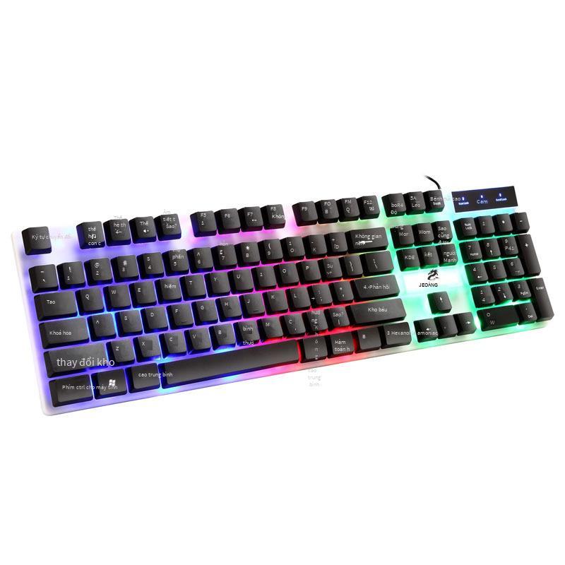 Đèn nền trò chơi có dây phong cách mới nhất Bộ điều khiển bàn phím máy tính USB cảm thấy bộ chuột trò chơi không thấm nước Amazon