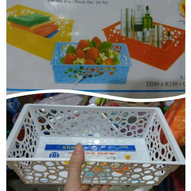 Rổ nhựa chữ nhật giá sỉ
