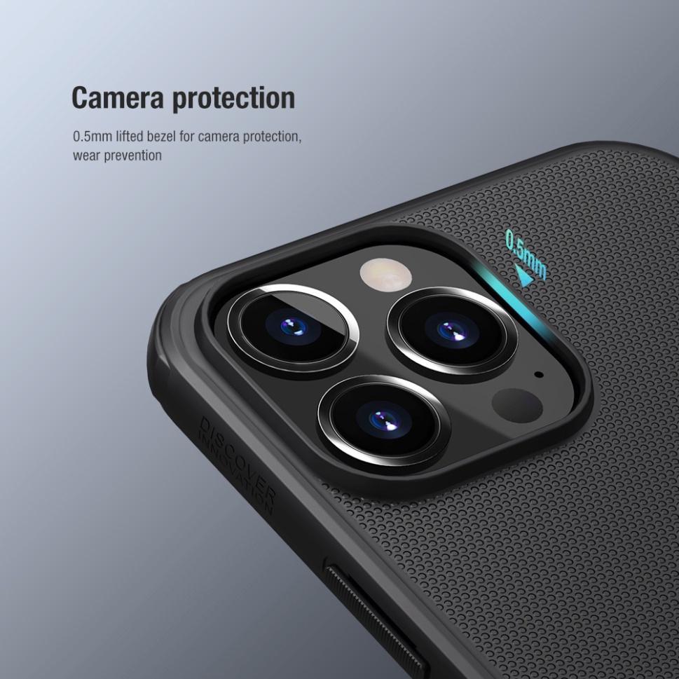 Ốp lưng Nillkin Super Frosted Shield Pro cho iPhone 13 Pro Max / 13 Pro / 13 mỏng chống dấu vân tay và sốc - Hàng Chính Hãng