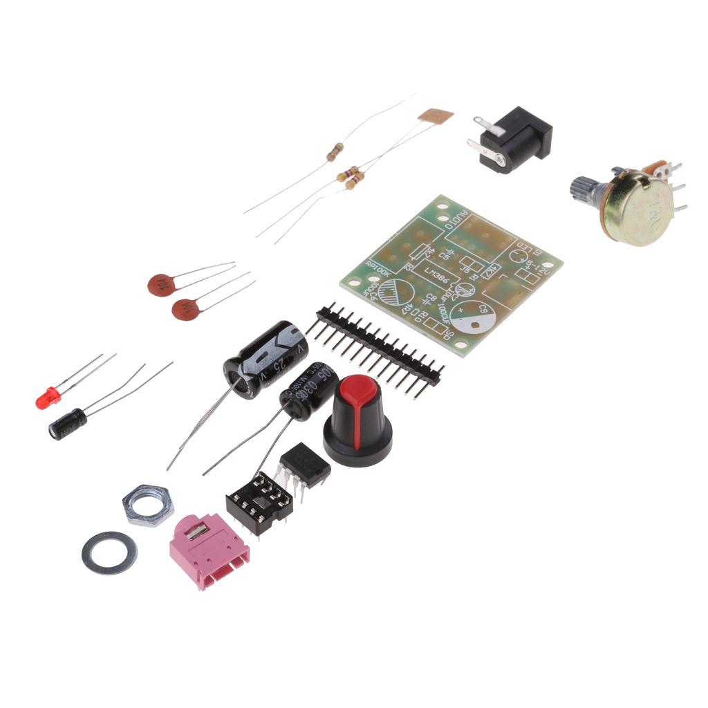 LM386 Siêu Mini Khuếch Đại Công Suất PCB Bảng Module DIY Bộ 3 V-12 V Tụ Điện
