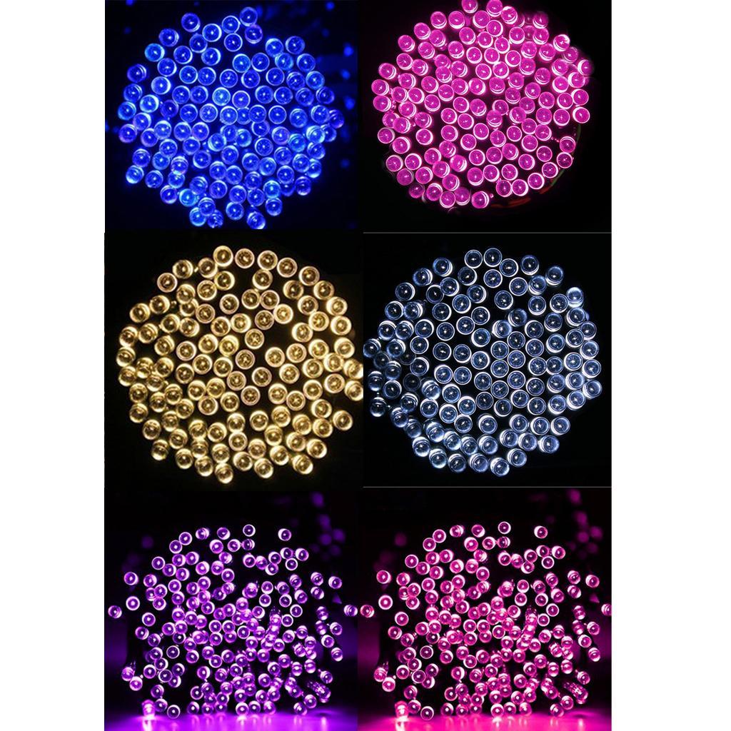 Solar Powered 200 Blue LEDs String Fairy Tree Light Outdoor Wedding Party