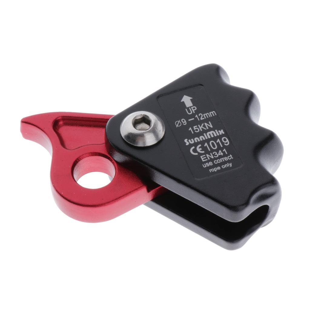 2x Ring Climbing Gear ,Self-Braking Stop Descender for 9-12mm Rope Rescue Descender for Rock Climbing Peak Rescue