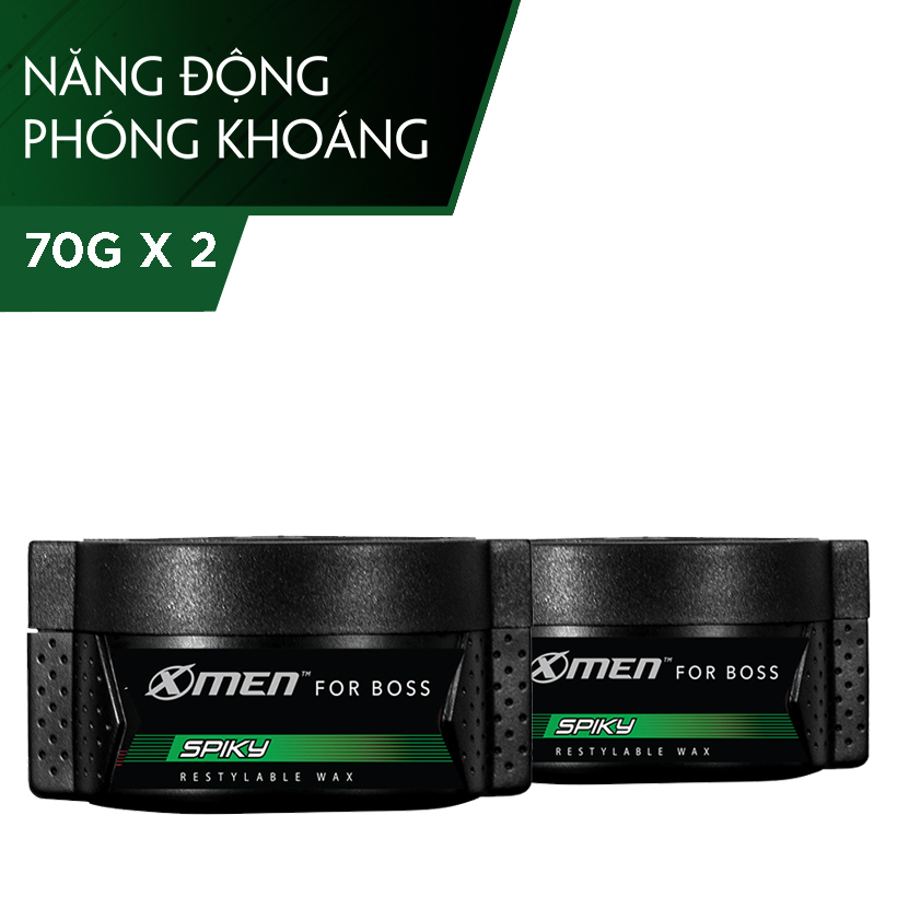 Combo 2 Sáp vuốt tóc X-Men for Boss Wax Spiky 70g