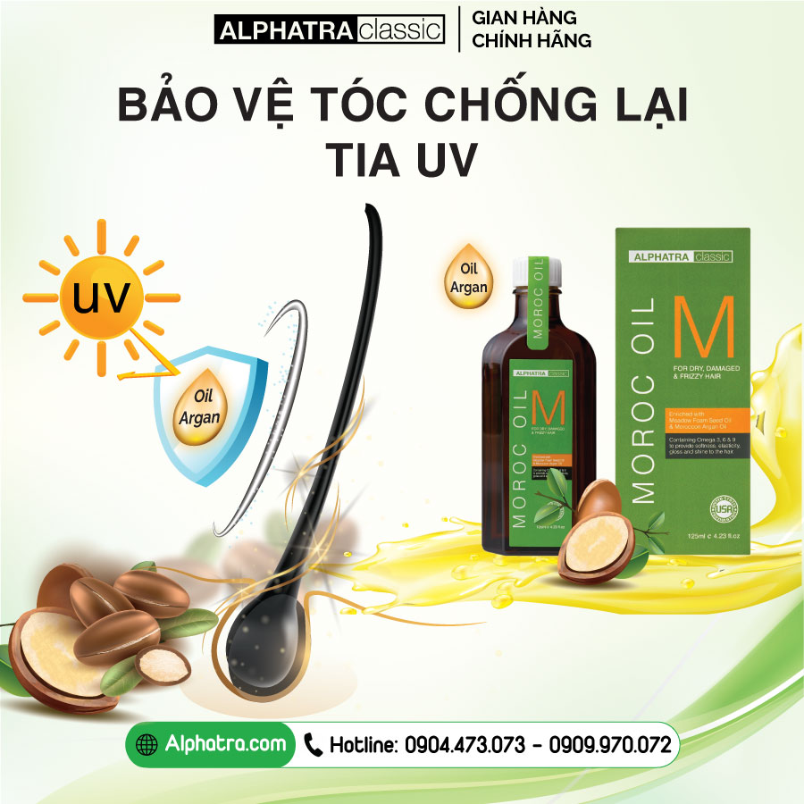 TINH DẦU DƯỠNG BÓNG TÓC – MOROC OIL ORGANIC - USA 125ml