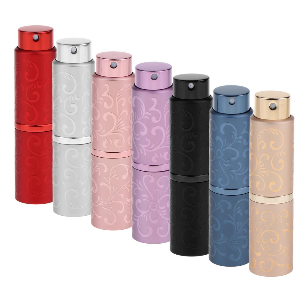 Portable 10ml Refillable Perfume Atomizer Empty Bottle Pump Scent Spray Case