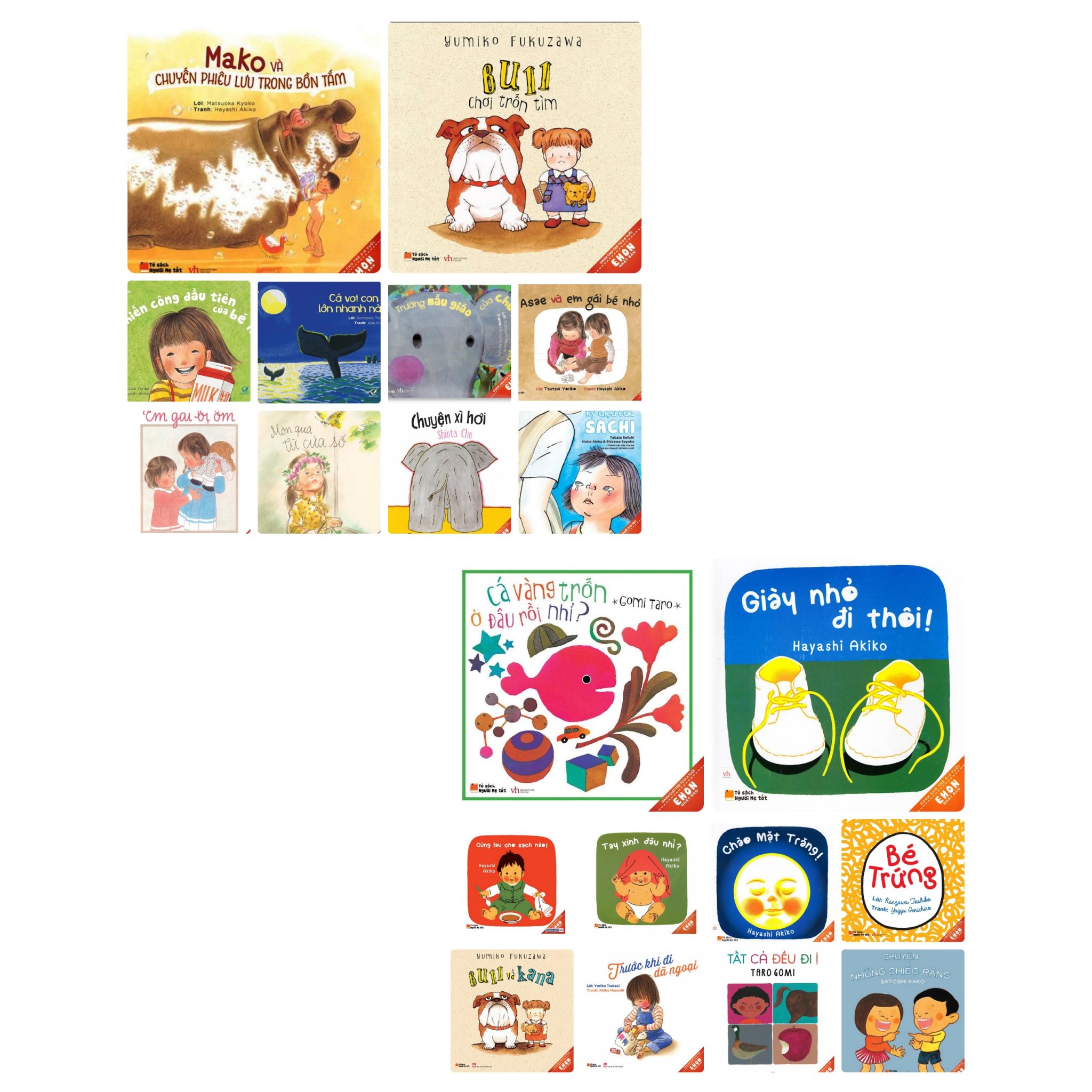 Sách Ehon Nhật Bản Full 20 Cuốn Thực Phẩm Cho Tâm Hồn + Poster 5 Ngón Tay