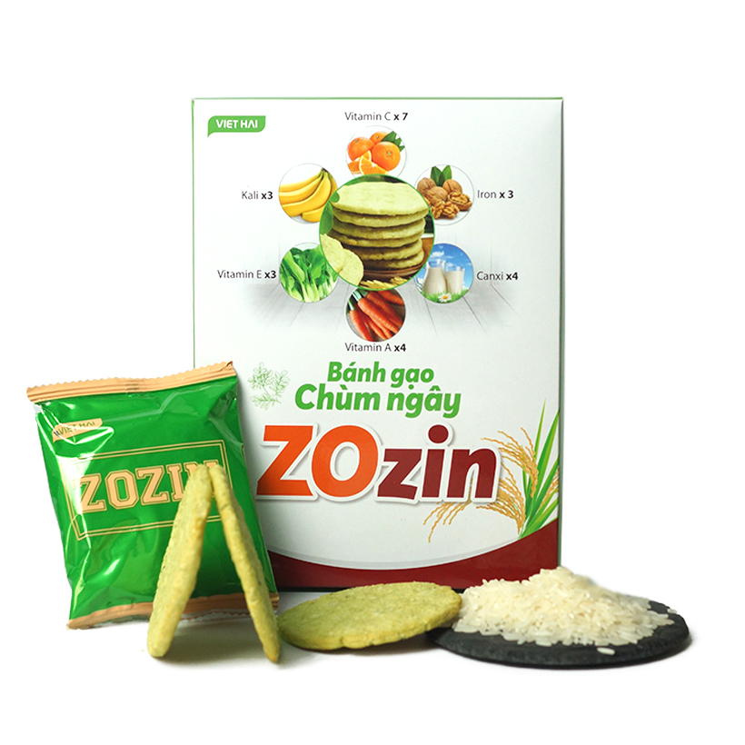 Bánh quy gạo lứt chùm ngây Zozin (110g) - Phù hợp ăn kiêng, tốt cho sức khoẻ