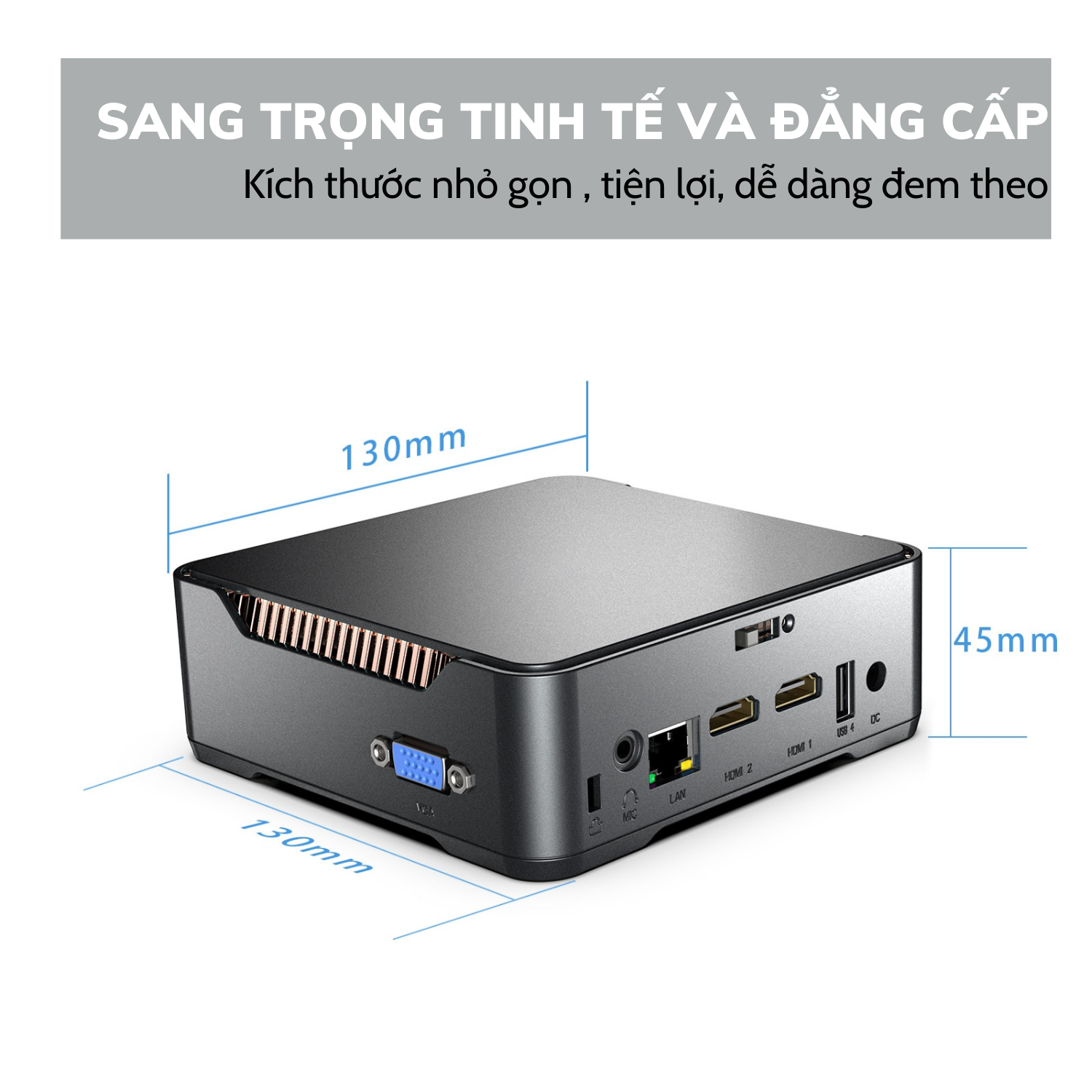 Máy tính để bàn Mini PC, CPU: Celeron N5105 RAM+ROM: 12GB+256GB (Hàng chính hãng)