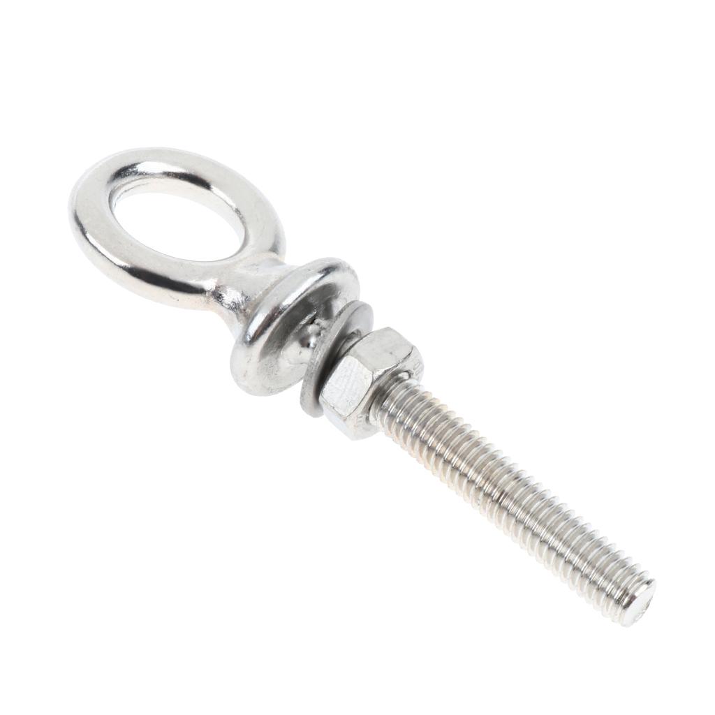 M6 M8 M10 Threaded Lifting Eye Bolt Ring Tie Down Stainless Steel