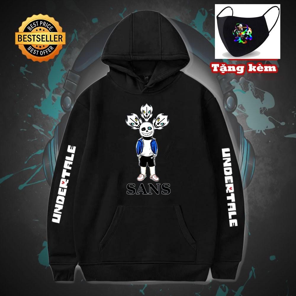 Áo Sans Top 10 Mẫu Áo Hoodie in hình Sans Undertale Chara, Pháp sư gangster sieu chất