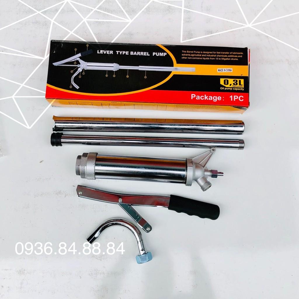Bơm tay thùng phuy bằng Inox bơm dầu tay Inox - diezen - dầu hỏa - xăng - hóa chất - dầu động cơ