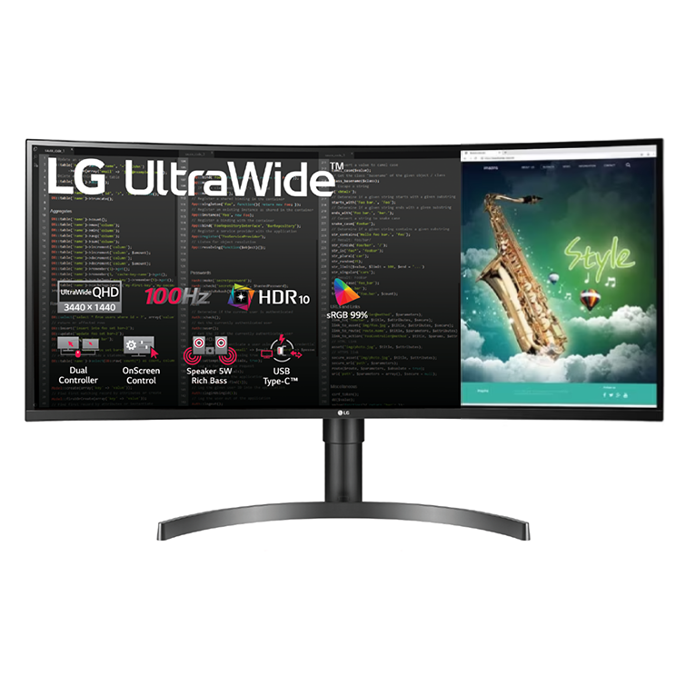 Màn Hình Cong LG 35WN75C-B 35 Inch QHD (3440 x 1440) 5ms 100Hz - Hàng Chính Hãng