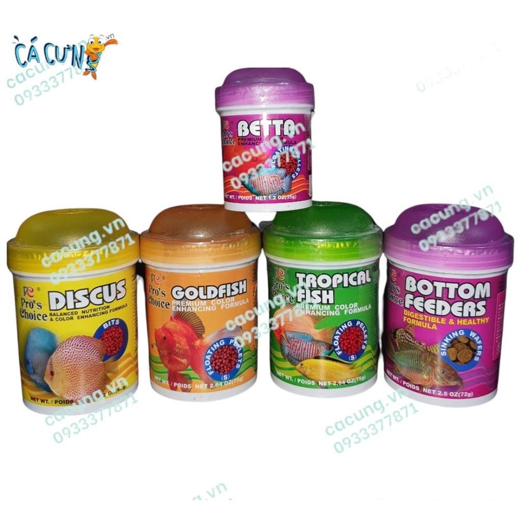 THỨC ĂN CHO CÁ BA ĐUÔI GOLD FISH PRO CHOICE DẠNG VIÊN 75g