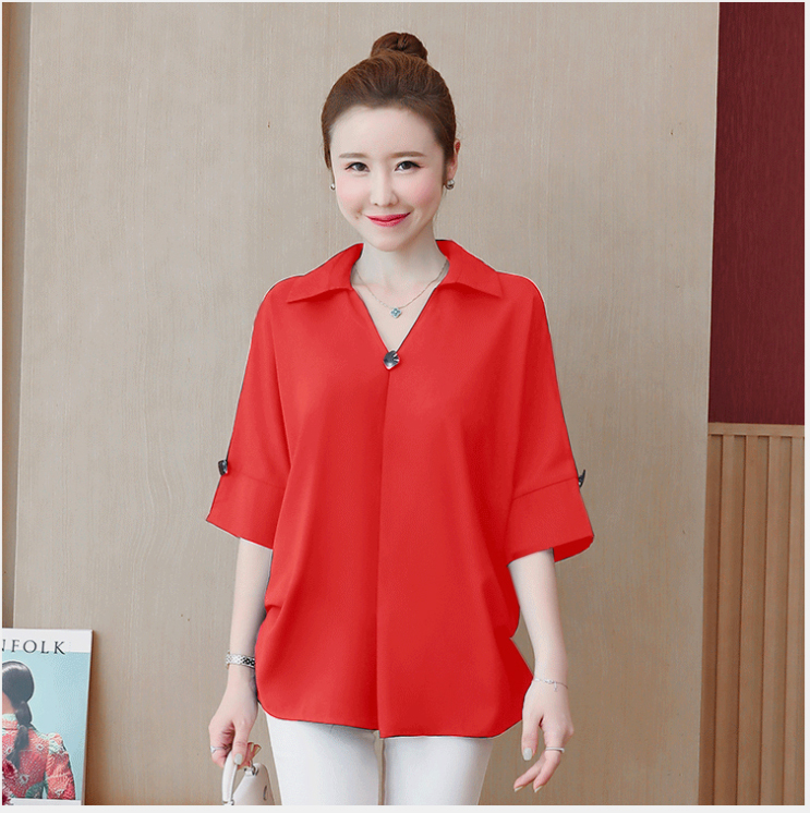 ÁO SƠ MI NỮ TAY CÁNH DƠI A5230