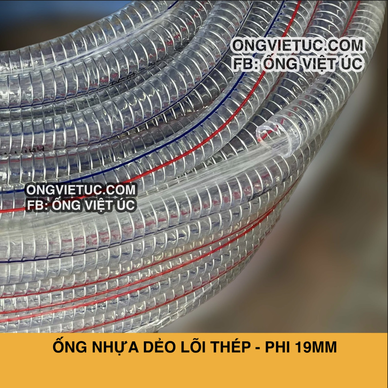 Ống nhựa lõi thép KT Việt Úc - Phi 19mm - Cuộn 100m