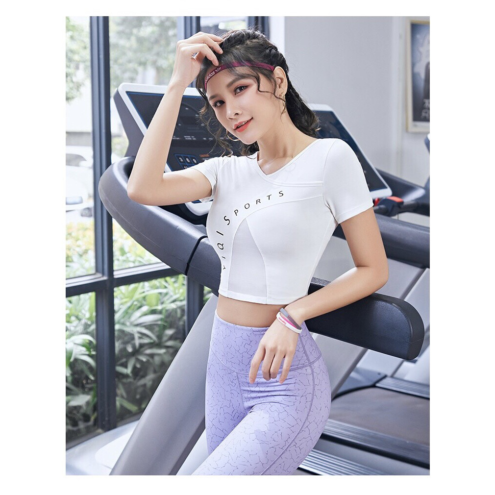 Áo tập gym yoga crotop sport