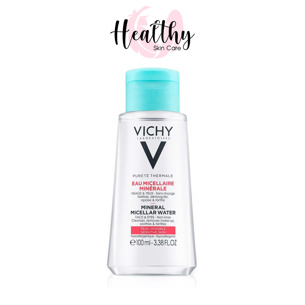 Nước tẩy trang giàu khoáng dành cho da nhạy cảm Vichy Pureté Thermale Micellar Water 100ml