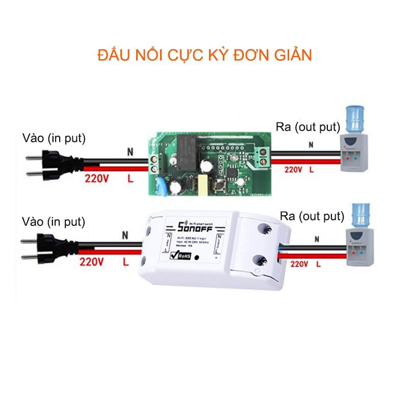 Công tắc điều khiển từ xa bằng smartphone kết nối wifi/3G