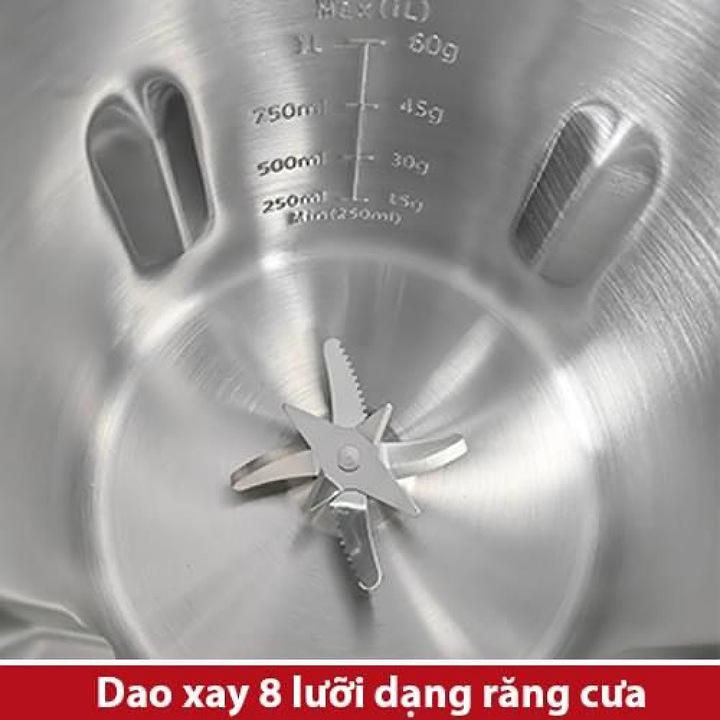 Máy làm sữa hạt Masuto 1L xay các loại hạt siêu nhuyễn mịn chống trào, 8 chế độ nấu, dễ vệ sinh hàng chính hãng