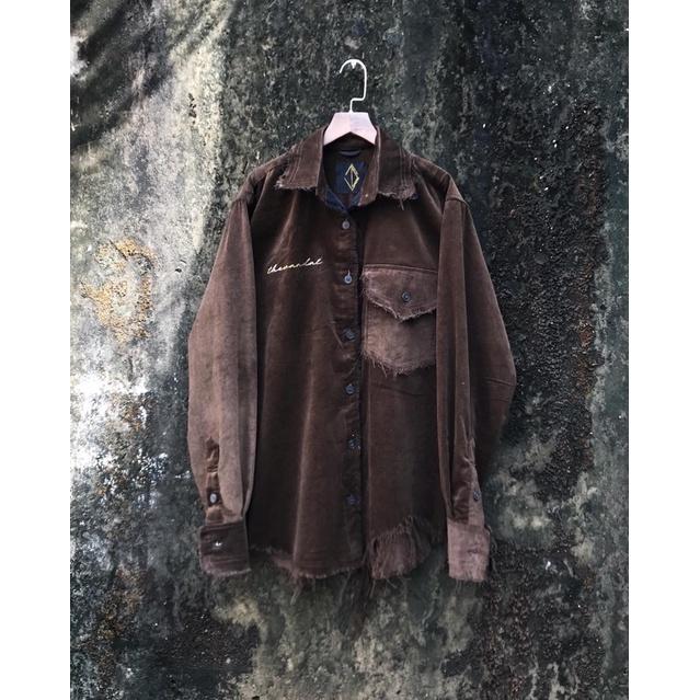 ÁO “TVD LOGO VELVET SHIRT”