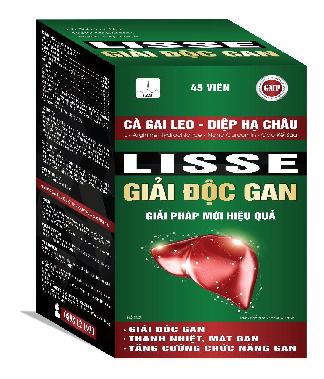Lisse giải độc gan - hộp 45 viên